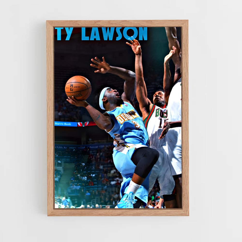 Poster Ty Lawson en Action – affiche Basketball (vue 4)